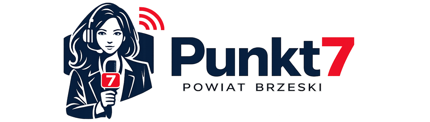 Logo Punkt7 – lokalny portal informacyjny dla siedmiu gmin powiatu brzeskiego
